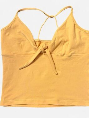 Sunshine Tie-Front Yellow Cami Top